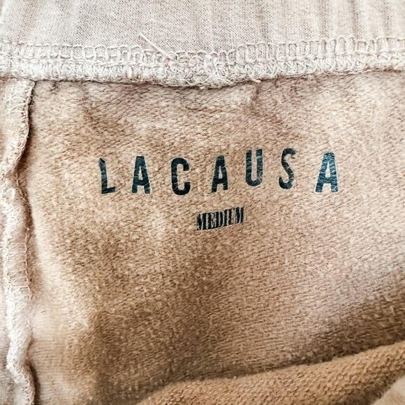 LACAUSA Slater Tie Dye Sweatshirt Jogger Sweatpant Set Brown Size Medium Large - Picture 3 of 7